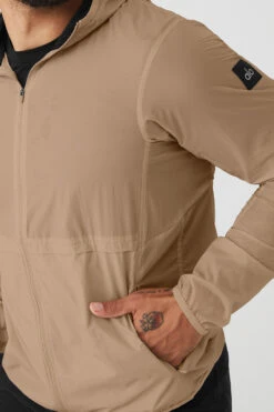 Repeat Running Jacket - Gravel 7 Repeat Running Jacket - Gravel -ALO Clothing Shop M4111R 01347 b1 s3 a4 1 m130