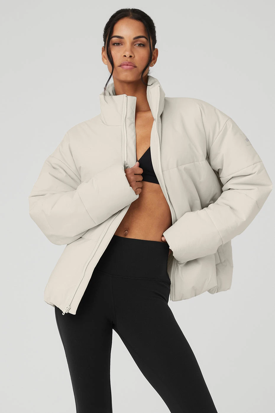 Stretch Woven Street Puffer - Bone 1 Stretch Woven Street Puffer - Bone