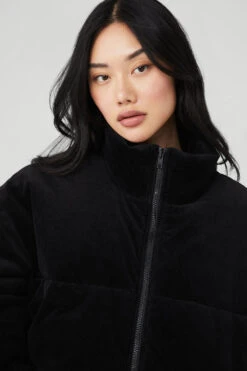 Corduroy Stage Puffer - Black 8 Corduroy Stage Puffer - Black -ALO Clothing Shop M4139R 01 b1 s1 a4 1 m54