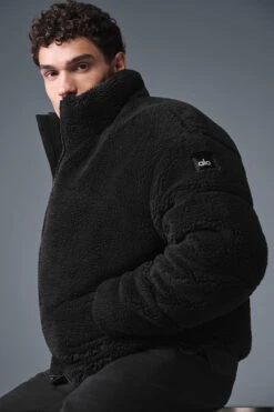Sherpa Stage Puffer - Black -ALO Clothing Shop M4140R 01 b1 s1 a3 1 m214
