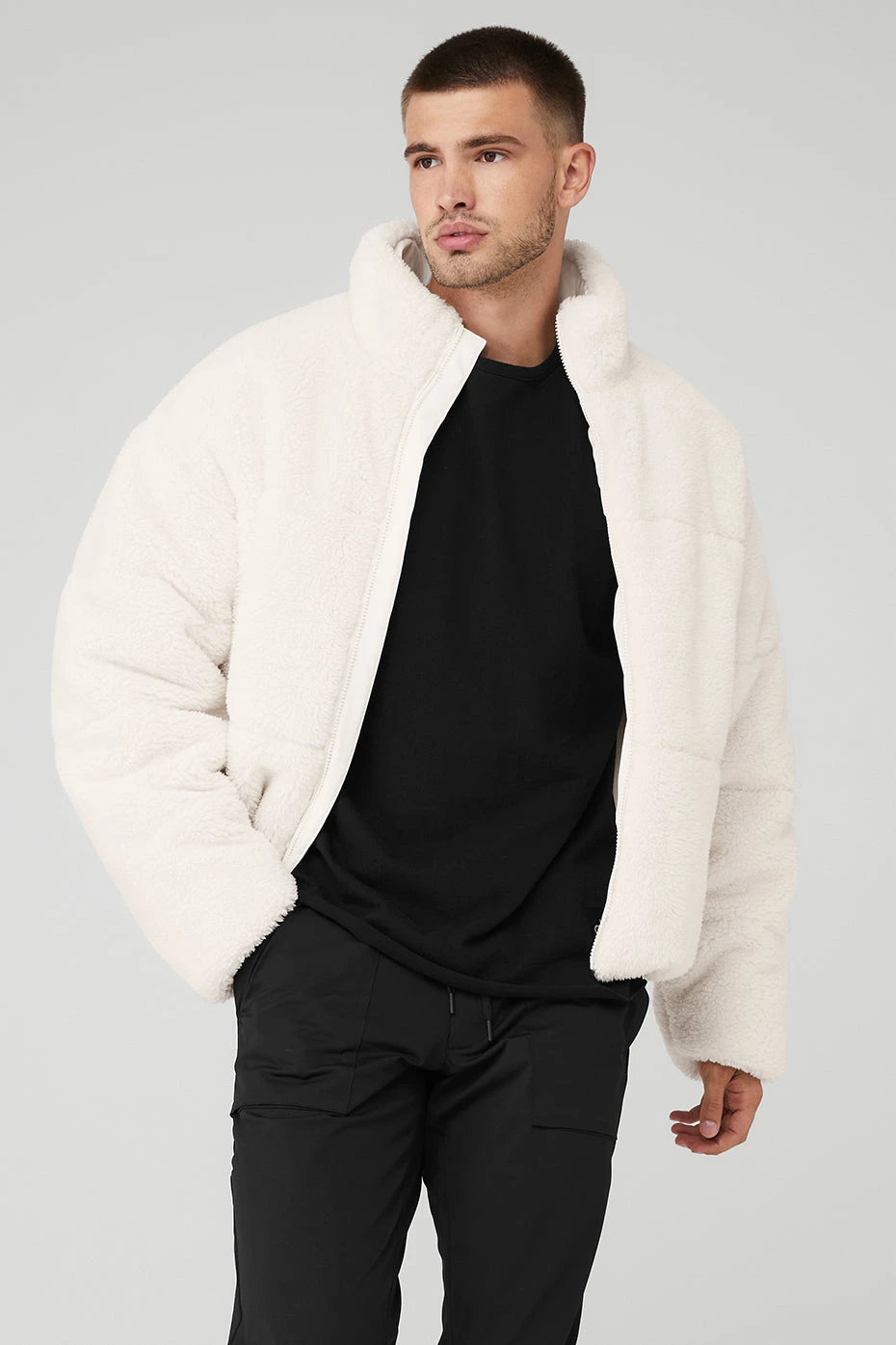 Sherpa Stage Puffer - Ivory 1 Sherpa Stage Puffer - Ivory