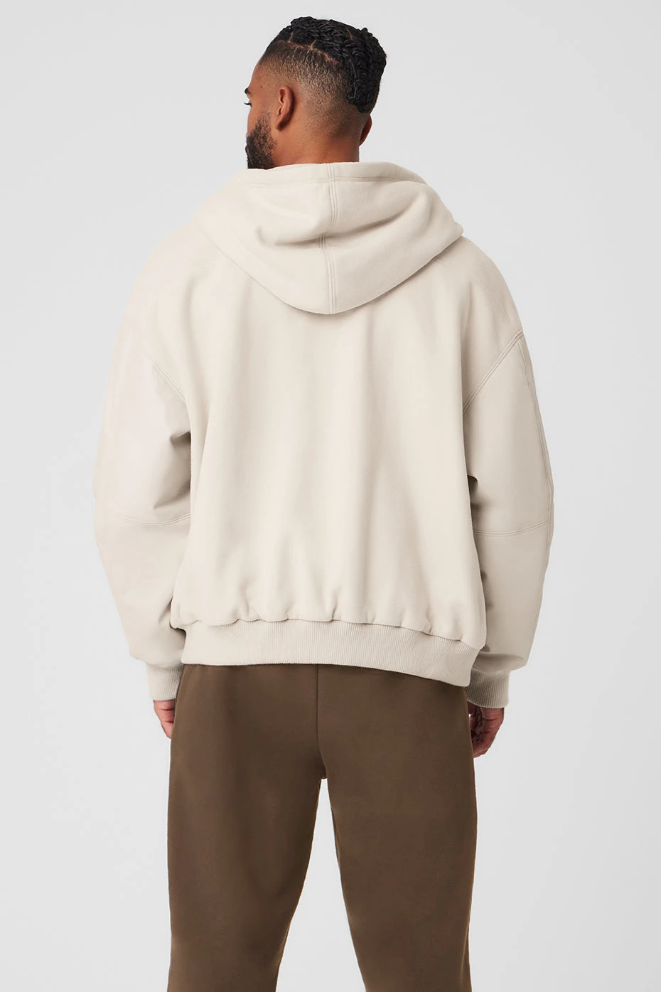 Select Hooded Bomber Jacket - Bone 2 Select Hooded Bomber Jacket - Bone - Image 2