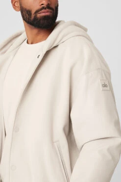 Select Hooded Bomber Jacket - Bone 9 Select Hooded Bomber Jacket - Bone -ALO Clothing Shop M4145R 03040 b1 s3 a4 2 m93