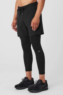 Stability 2-In-1 Pant - Black/Black -ALO Clothing Shop M5047R 01 b1 s3 a3 1 m154