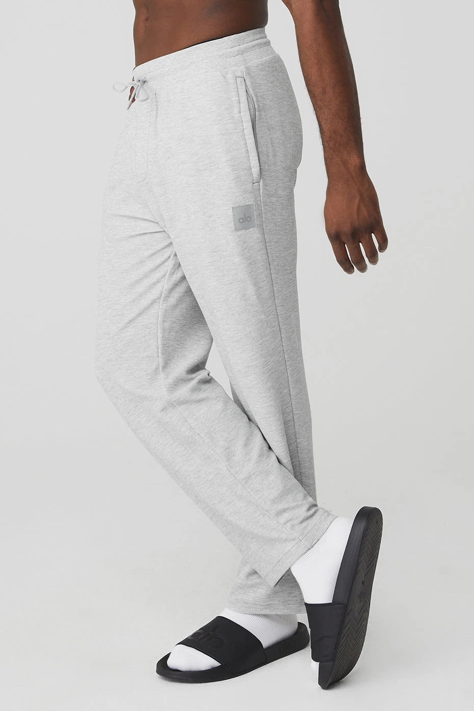 Micro Waffle Fast Break Sweatpant - Athletic Heather Grey 3 Micro Waffle Fast Break Sweatpant - Athletic Heather Grey - Image 3