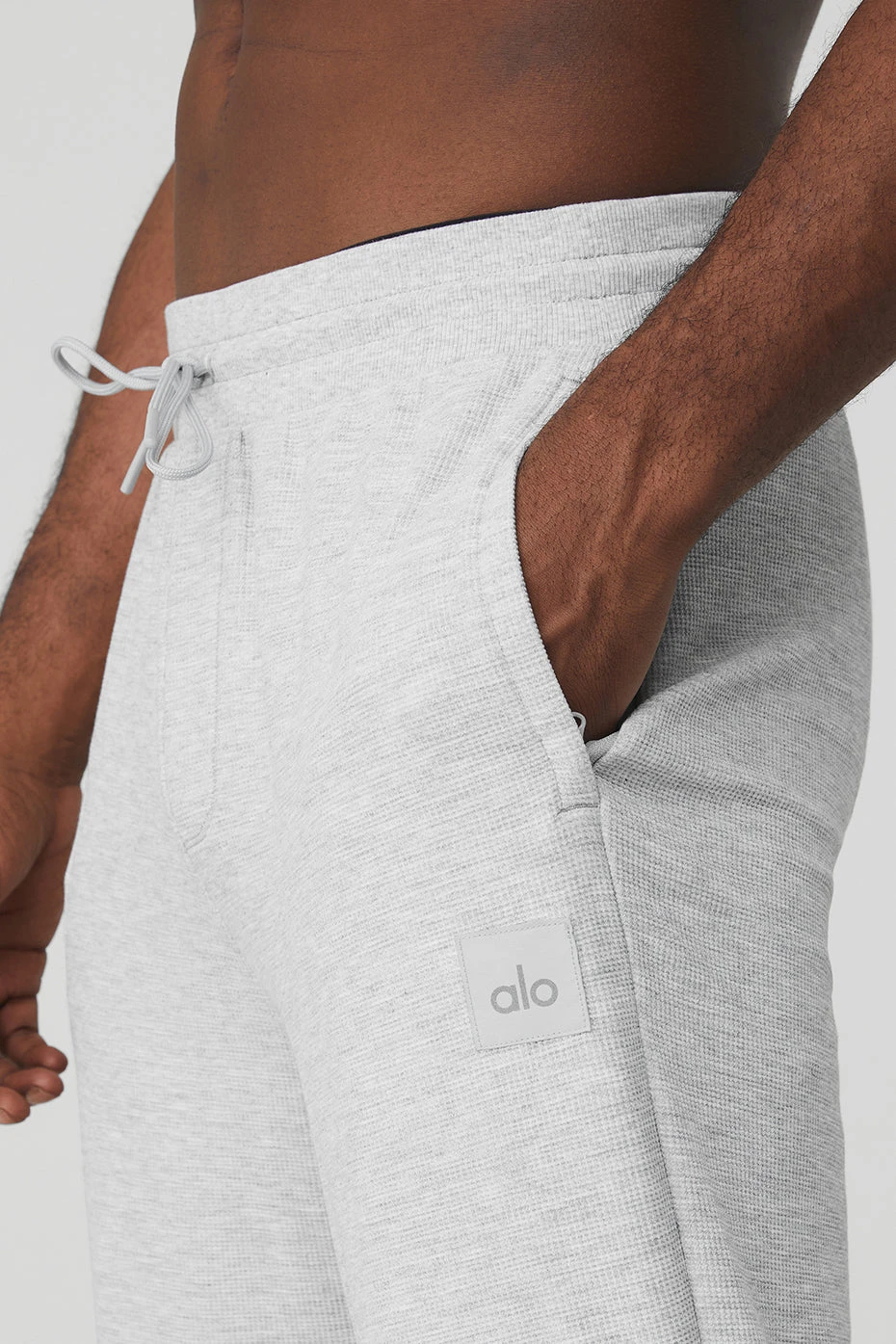 Micro Waffle Fast Break Sweatpant - Athletic Heather Grey 4 Micro Waffle Fast Break Sweatpant - Athletic Heather Grey - Image 4