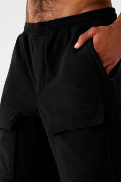 Polar Fleece Ridge Cargo Pants - Black -ALO Clothing Shop M5160R 01 b1 s3 a4 1 m93