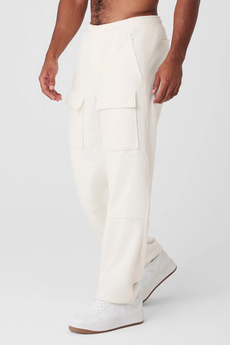 Polar Fleece Ridge Cargo Pants - Ivory 3 Polar Fleece Ridge Cargo Pants - Ivory - Image 3