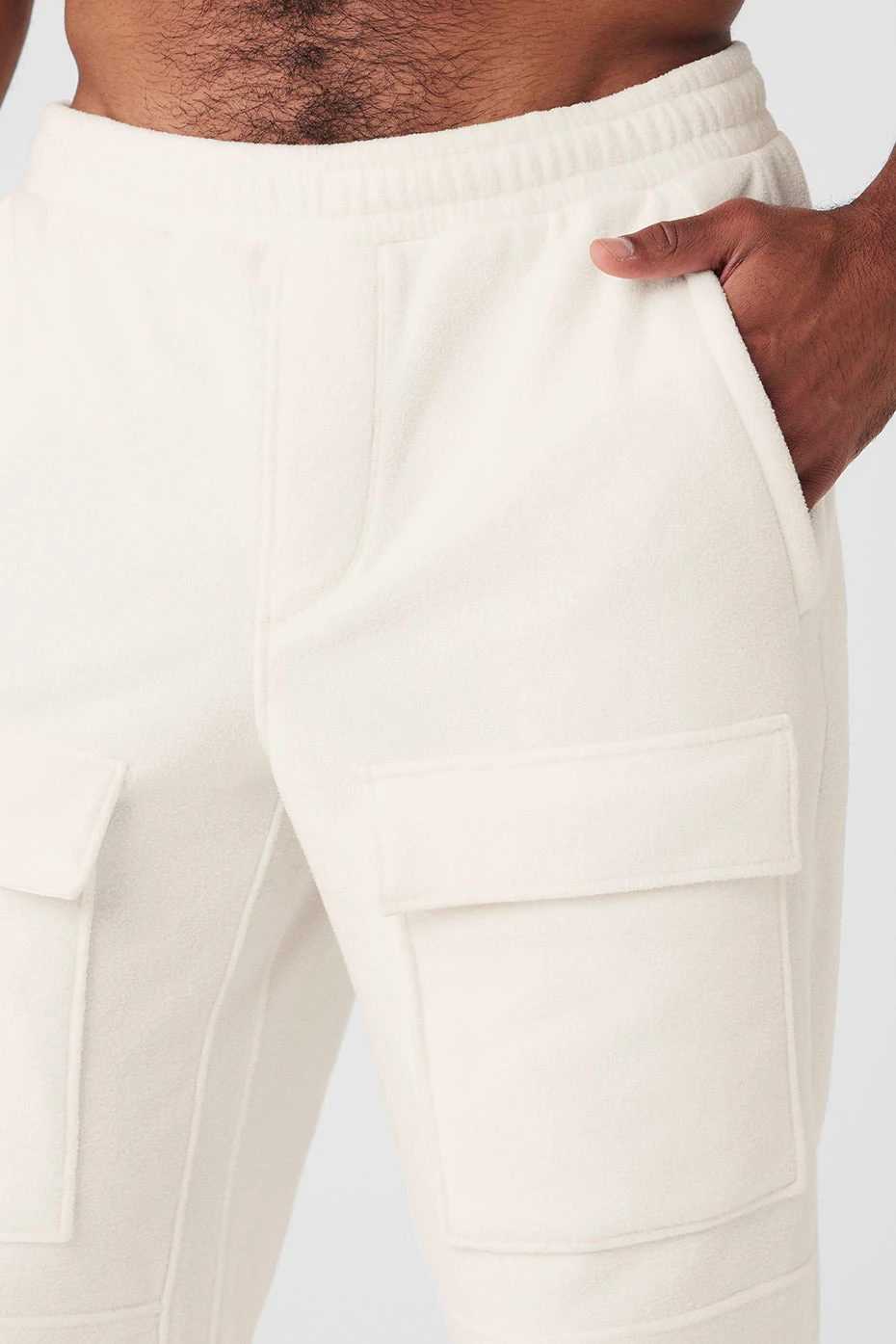 Polar Fleece Ridge Cargo Pants - Ivory 4 Polar Fleece Ridge Cargo Pants - Ivory - Image 4