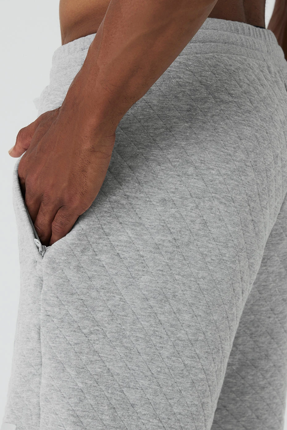 Quilted Stadium Short - Athletic Heather Grey 4 Quilted Stadium Short - Athletic Heather Grey - Image 4