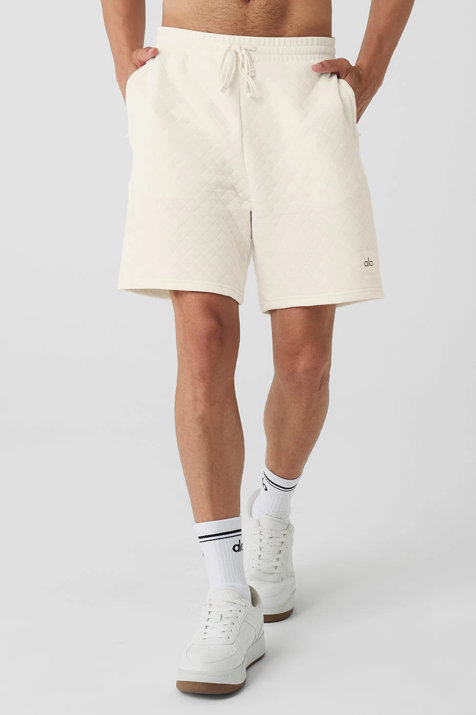 Quilted Stadium Short - Ivory 1 Quilted Stadium Short - Ivory