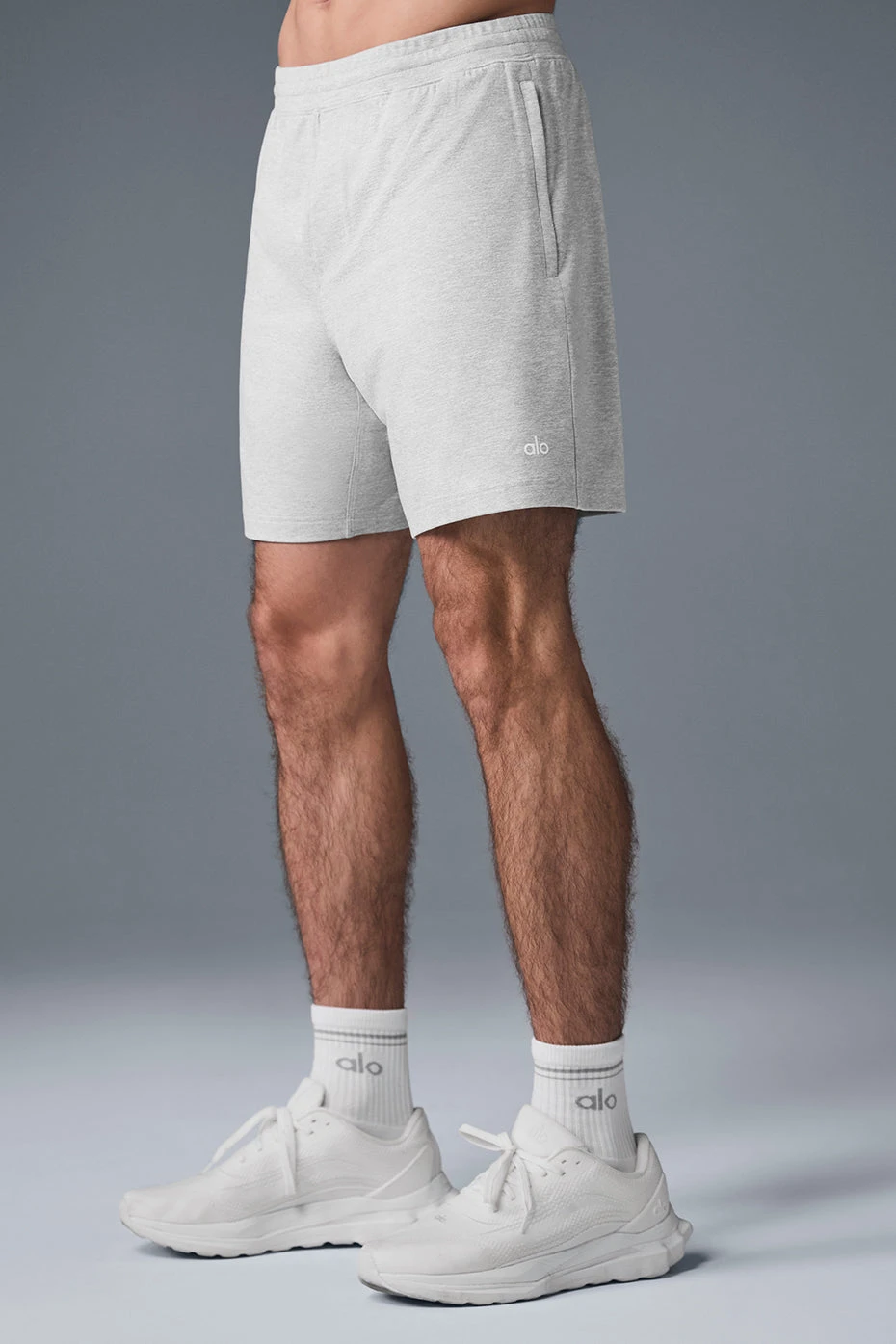 7" Conquer React Performance Short - Athletic Heather Grey 3 7" Conquer React Performance Short - Athletic Heather Grey - Image 3