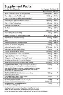 Superfood Multivitamin - 60 Pack -ALO Clothing Shop N1001F 00 b1 s1 a7