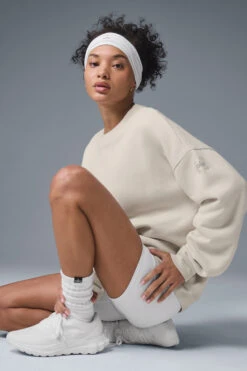 Renown Heavy Weight Crew Neck Pullover - Bone -ALO Clothing Shop U3014R 03040 b1 s1 a4 1 m206