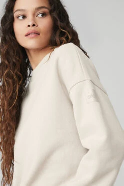 Renown Heavy Weight Crew Neck Pullover - Bone -ALO Clothing Shop U3014R 03040 b1 s1 a4 1 m90