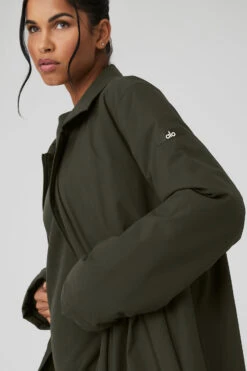 Signature Overcoat - Stealth Green -ALO Clothing Shop U4010R 04672 b1 s1 a4 1 m18