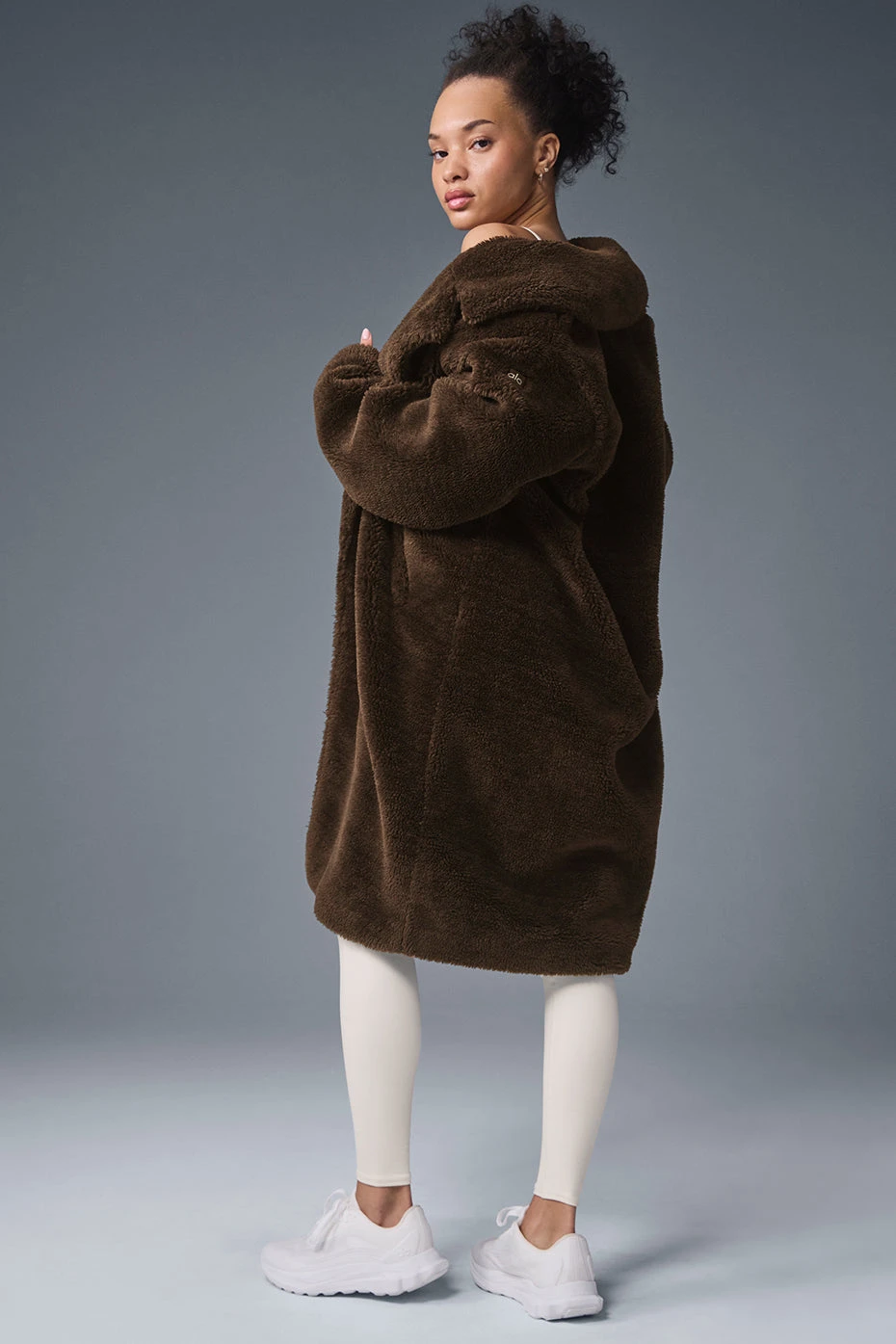 Oversized Sherpa Trench - Espresso 2 Oversized Sherpa Trench - Espresso - Image 2