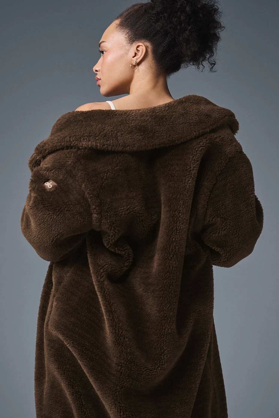 Oversized Sherpa Trench - Espresso 4 Oversized Sherpa Trench - Espresso - Image 4