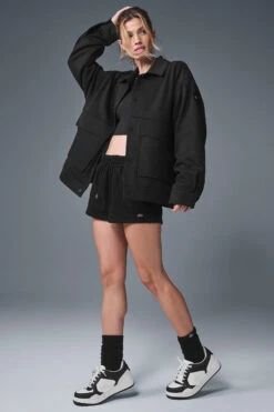 Unisex One Up Jacket - Black -ALO Clothing Shop U4020R 01 b1 s1 a3 1 m91
