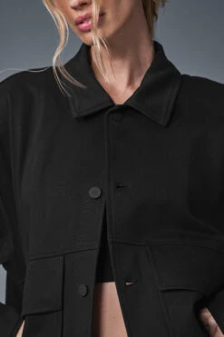 Unisex One Up Jacket - Black -ALO Clothing Shop U4020R 01 b1 s1 a5 1 m91