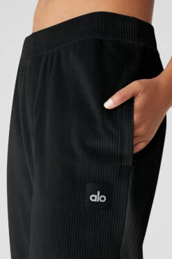 Velour Baller Pant - Black -ALO Clothing Shop U5010R0 01 b1 s1 a4 1 m18 d8db7e0c f9d1 4983 85a2 dd4b305ca498