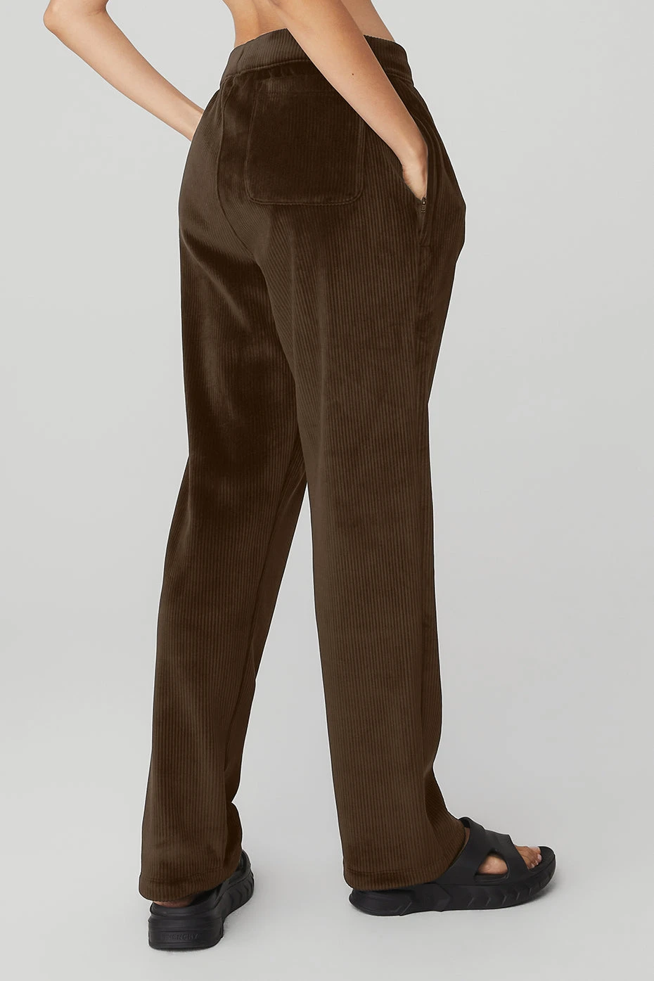 Velour Baller Pant - Espresso 2 Velour Baller Pant - Espresso - Image 2