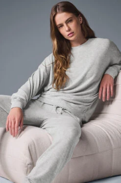 Soho Pullover - Athletic Heather Grey -ALO Clothing Shop W3295R 02910 b1 s1 a4 1 m224