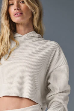 Muse Hoodie - Ivory -ALO Clothing Shop W3438R 03299 b1 s1 a3 1 m91