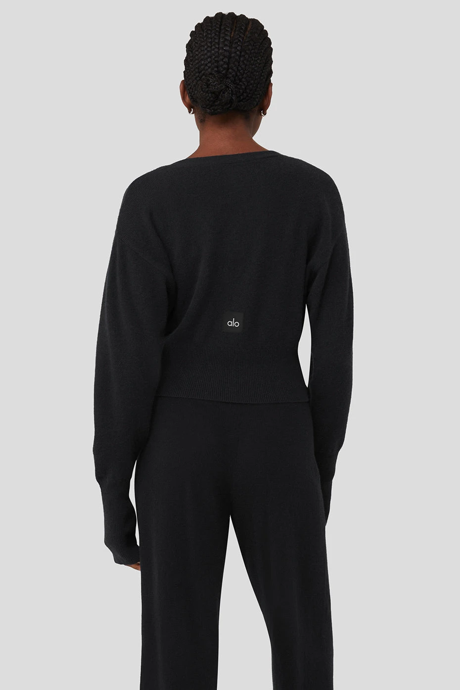 Cashmere Jet Set Cardigan - Black 2 Cashmere Jet Set Cardigan - Black - Image 2