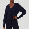 Cashmere Jet Set Cardigan - Navy