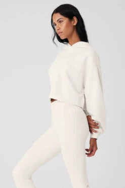 Bae Hoodie - Ivory -ALO Clothing Shop W3814R 03299 b1 s1 a3 1 m18