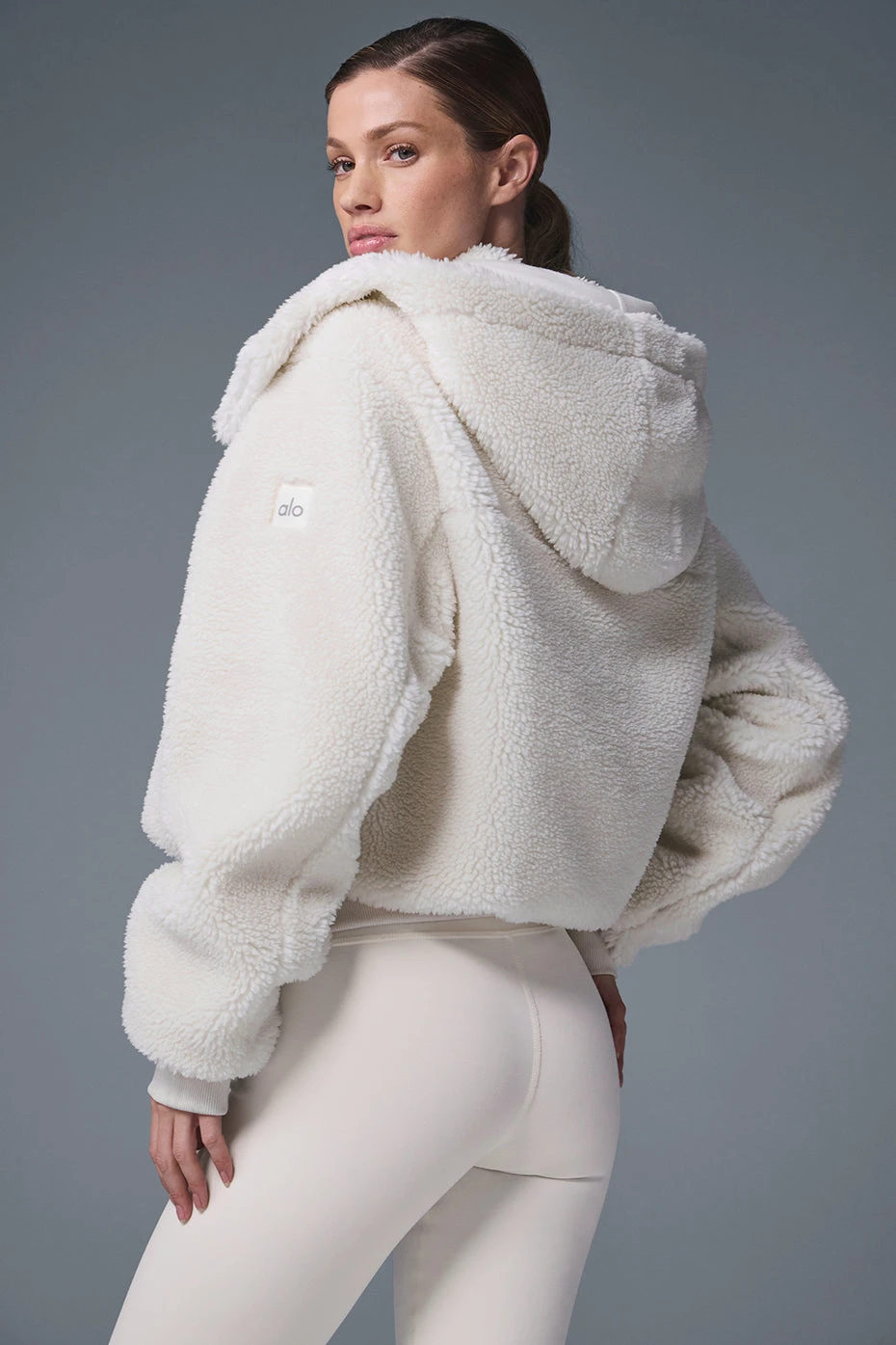 Foxy Sherpa Jacket - Ivory 2 Foxy Sherpa Jacket - Ivory - Image 2
