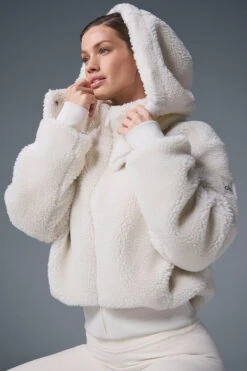 Foxy Sherpa Jacket - Ivory 9 Foxy Sherpa Jacket - Ivory -ALO Clothing Shop W4493R 03299 b1 s1 a5 1 m91