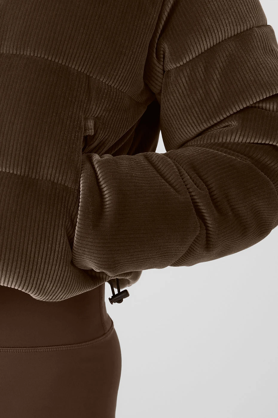 Ribbed Velour Gold Rush Puffer - Macchiato 4 Ribbed Velour Gold Rush Puffer - Macchiato - Image 4