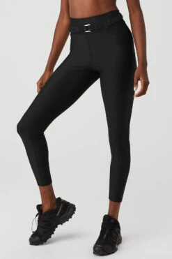 Airlift High-Waist 7/8 Charmer Legging - Black 7 Airlift High-Waist 7/8 Charmer Legging - Black -ALO Clothing Shop W51175R 01 b1 s1 a2 1 m100