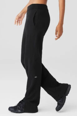 High-Waist Free Time Straight Leg Sweatpant - Black 7 High-Waist Free Time Straight Leg Sweatpant - Black -ALO Clothing Shop W51203R 01 b1 s1 a2 1 m18 b16053ab 8c0b 4830 8b52 61e796b4b7ea