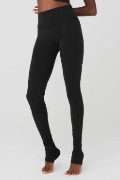 Airbrush High-Waist Highlight Goddess Legging - Black -ALO Clothing Shop W51207R 01 b1 s1 a3 1 m100