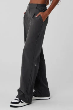 High-Waist Pursuit Trouser - Anthracite -ALO Clothing Shop W51208R 02125 b1 s1 a3 1 m76