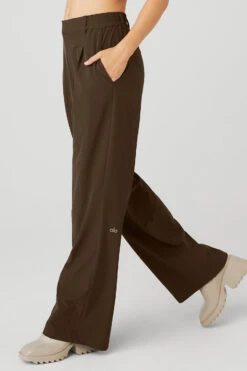 High-Waist Pursuit Trouser - Espresso -ALO Clothing Shop W51208R 04064 b1 s1 a2 1 m89