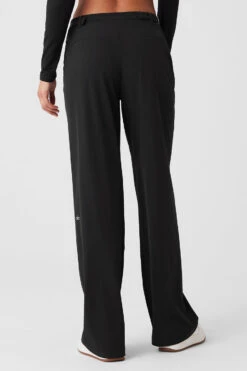 Mid-Rise Showdown Trouser - Black -ALO Clothing Shop W51214R 01 b1 s1 a3 1 m125