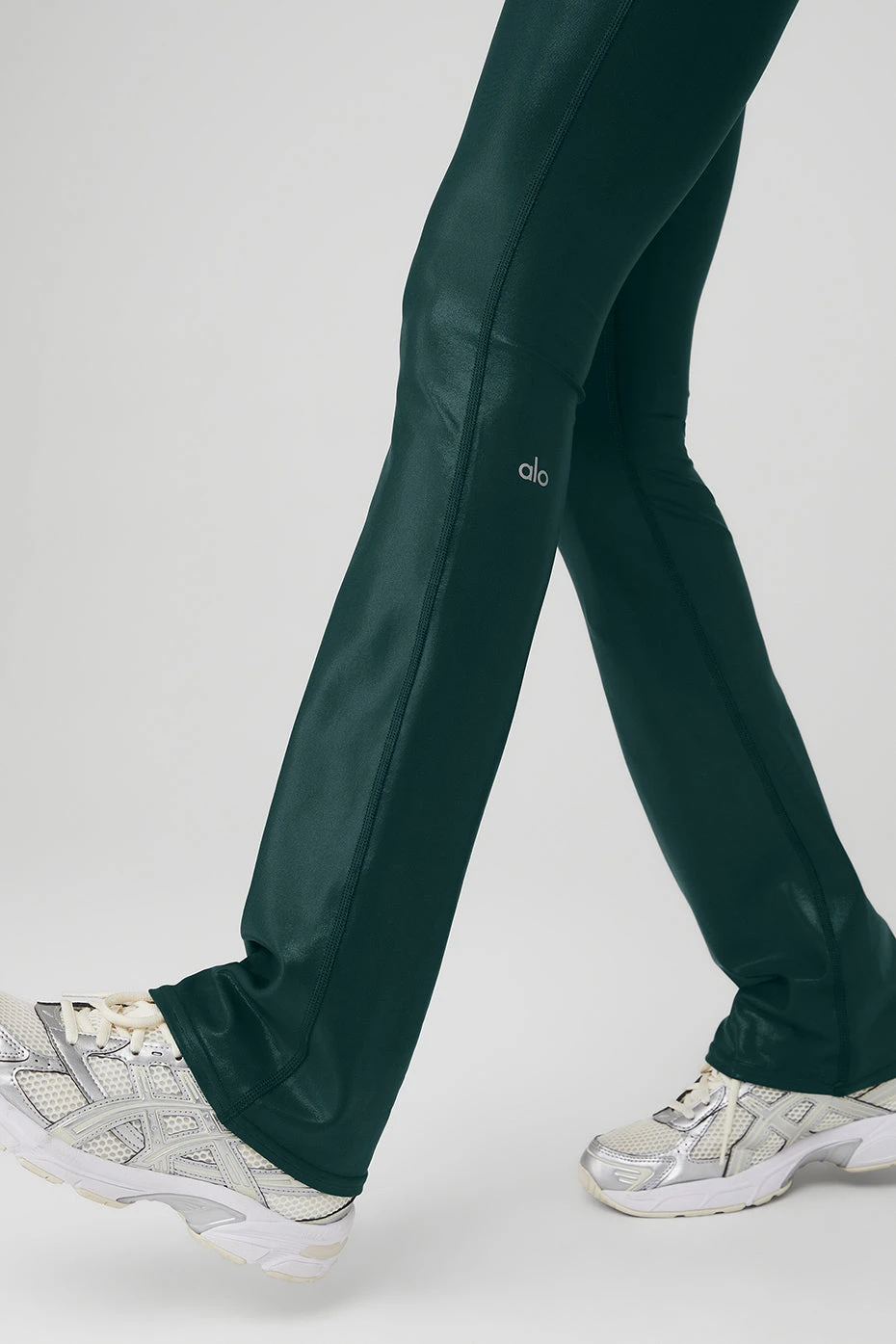 Super Shine Low-Rise Bootcut Legging - Midnight Green 4 Super Shine Low-Rise Bootcut Legging - Midnight Green - Image 4