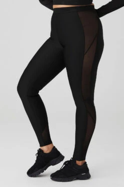 Airlift High-Waist Ballet Dream Legging - Black -ALO Clothing Shop W51235R 01 b1 s4 a3 1 m127