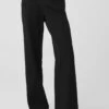 High-Waist On Point Moto Trouser - Black