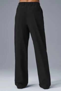 High-Waist Pursuit Trouser (Long) - Black -ALO Clothing Shop W51346R 01 b1 s1 a2 1 m18