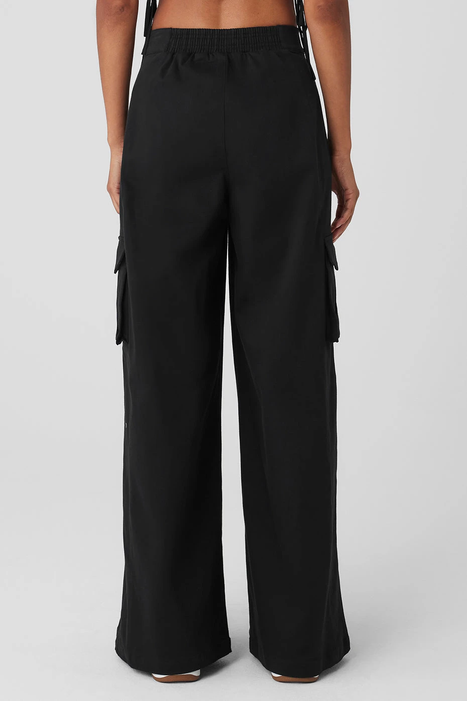 Show Off Cargo Wide Leg Trouser (Long) - Black 3 Show Off Cargo Wide Leg Trouser (Long) - Black - Image 3
