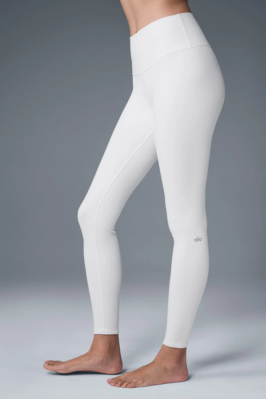 High-Waist Airbrush Legging - White 5 High-Waist Airbrush Legging - White - Image 5