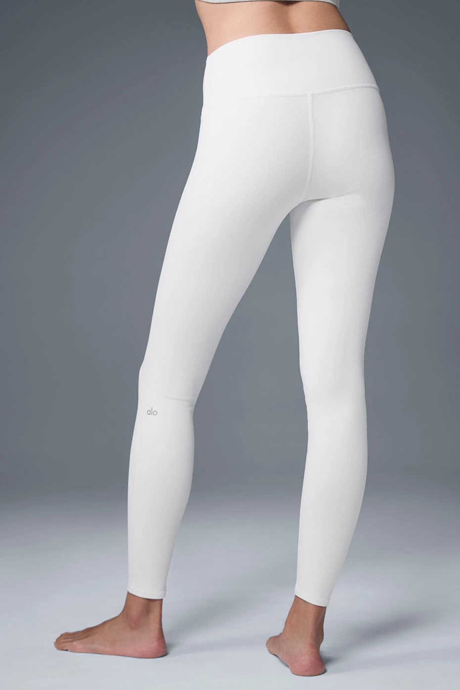 High-Waist Airbrush Legging - White 2 High-Waist Airbrush Legging - White - Image 2