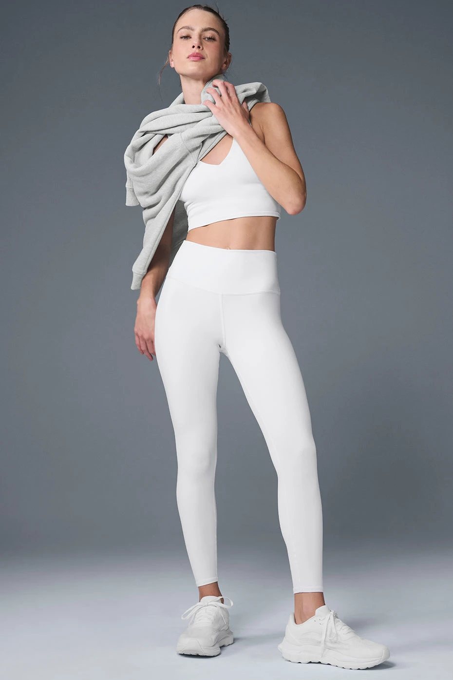 7/8 High-Waist Airbrush Legging - White 4 7/8 High-Waist Airbrush Legging - White - Image 4