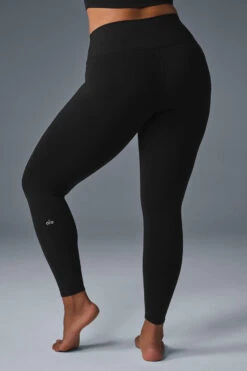 7/8 High-Waist Airbrush Legging - Black -ALO Clothing Shop W5604R 01 b1 s1 a2 1 m182