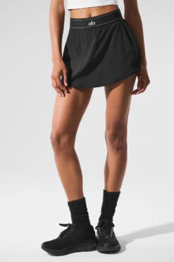 Match Point Tennis Skirt - Black